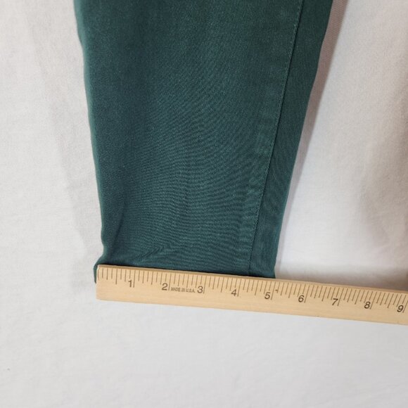 Madewell 9" Mid Rise Skinny Jeans Women's Size 25 Stretch Pants Green - Picture 11 of 13